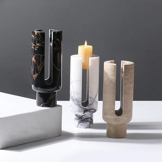 Sienna | Marble Candle Holders